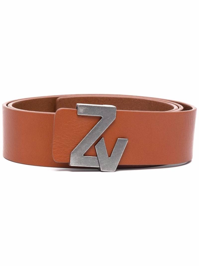 Zadig&Voltaire logo-buckle belt - Brown von Zadig&Voltaire