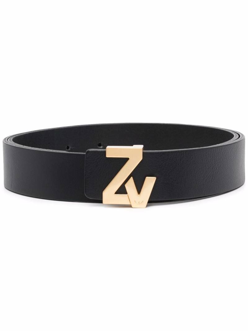 Zadig&Voltaire logo bucklet belt - Black von Zadig&Voltaire