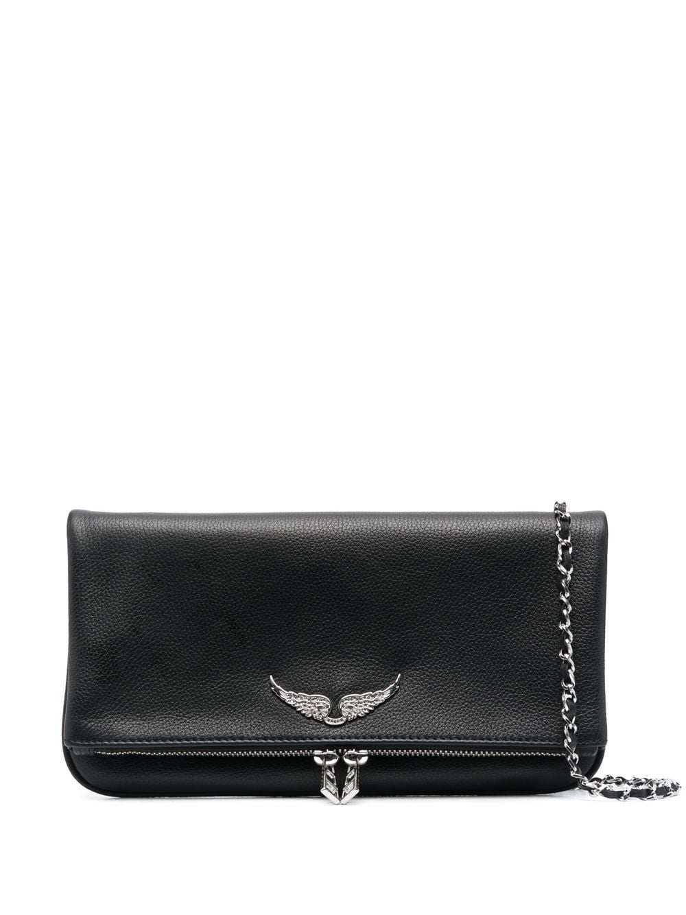 Zadig&Voltaire logo-plaque leather shoulder bag - Black von Zadig&Voltaire