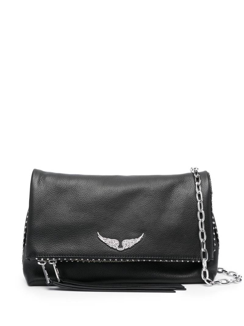 Zadig&Voltaire logo-plaque leather shoulder bag - Black von Zadig&Voltaire