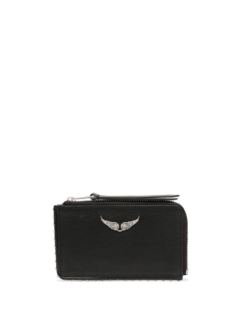 Zadig&Voltaire logo-plaque leather wallet - Black von Zadig&Voltaire