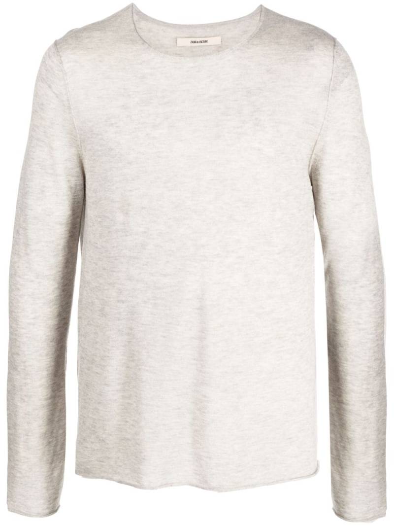Zadig&Voltaire marl-knit cashmere top - Grey von Zadig&Voltaire