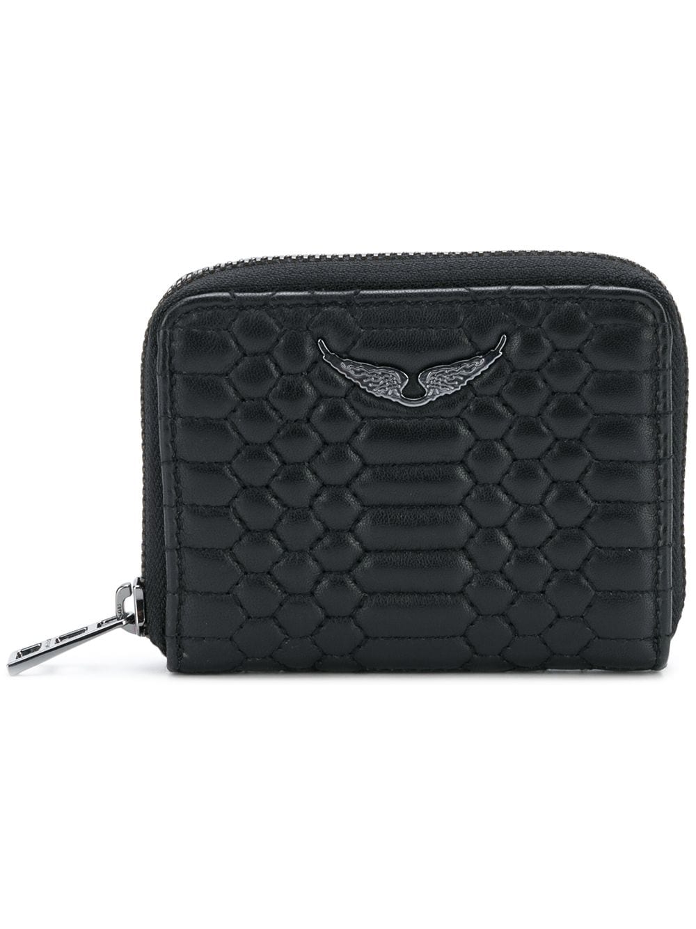 Zadig&Voltaire mini ZV matelassé wallet - Black von Zadig&Voltaire