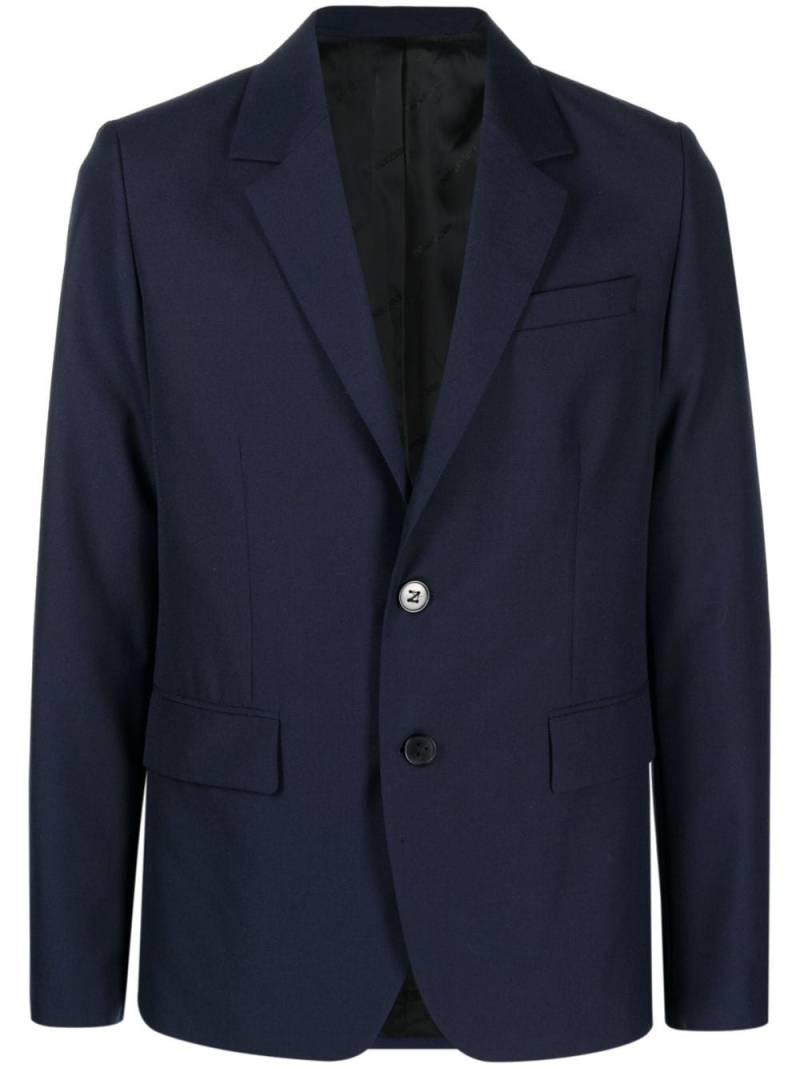 Zadig&Voltaire notched-lapels single-breasted blazer - Blue von Zadig&Voltaire