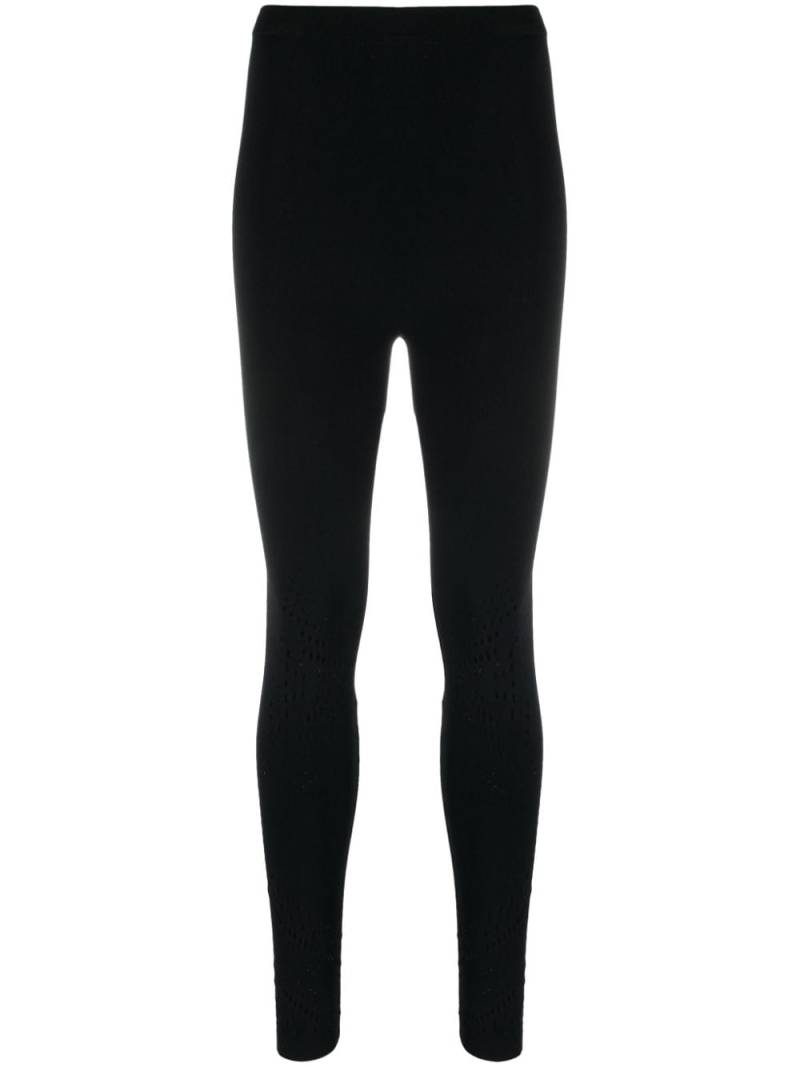 Zadig&Voltaire perforated high-waist leggings - Black von Zadig&Voltaire