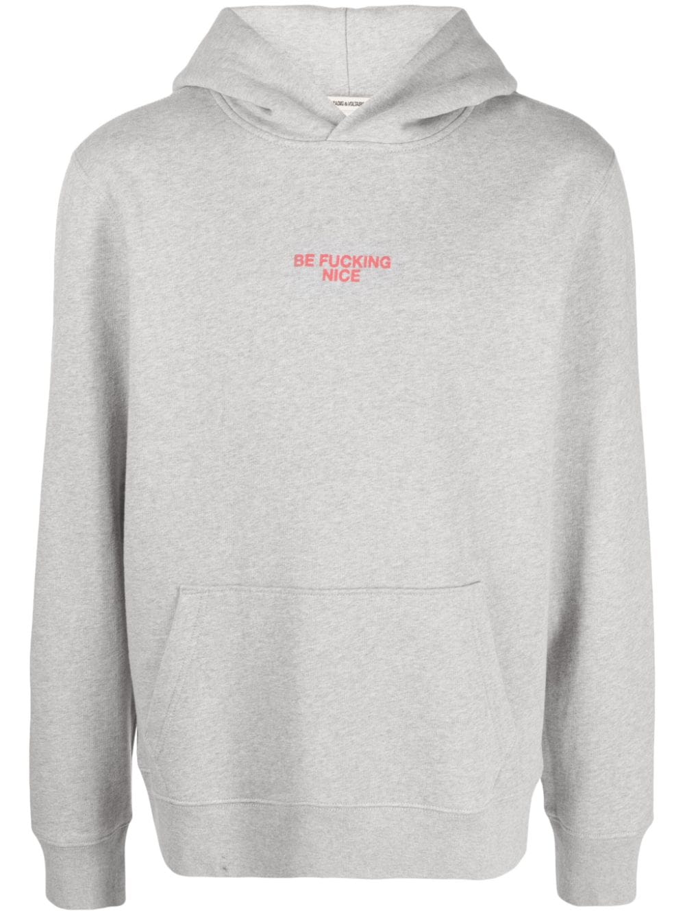 Zadig&Voltaire slogan-print cotton hoodie - Grey von Zadig&Voltaire
