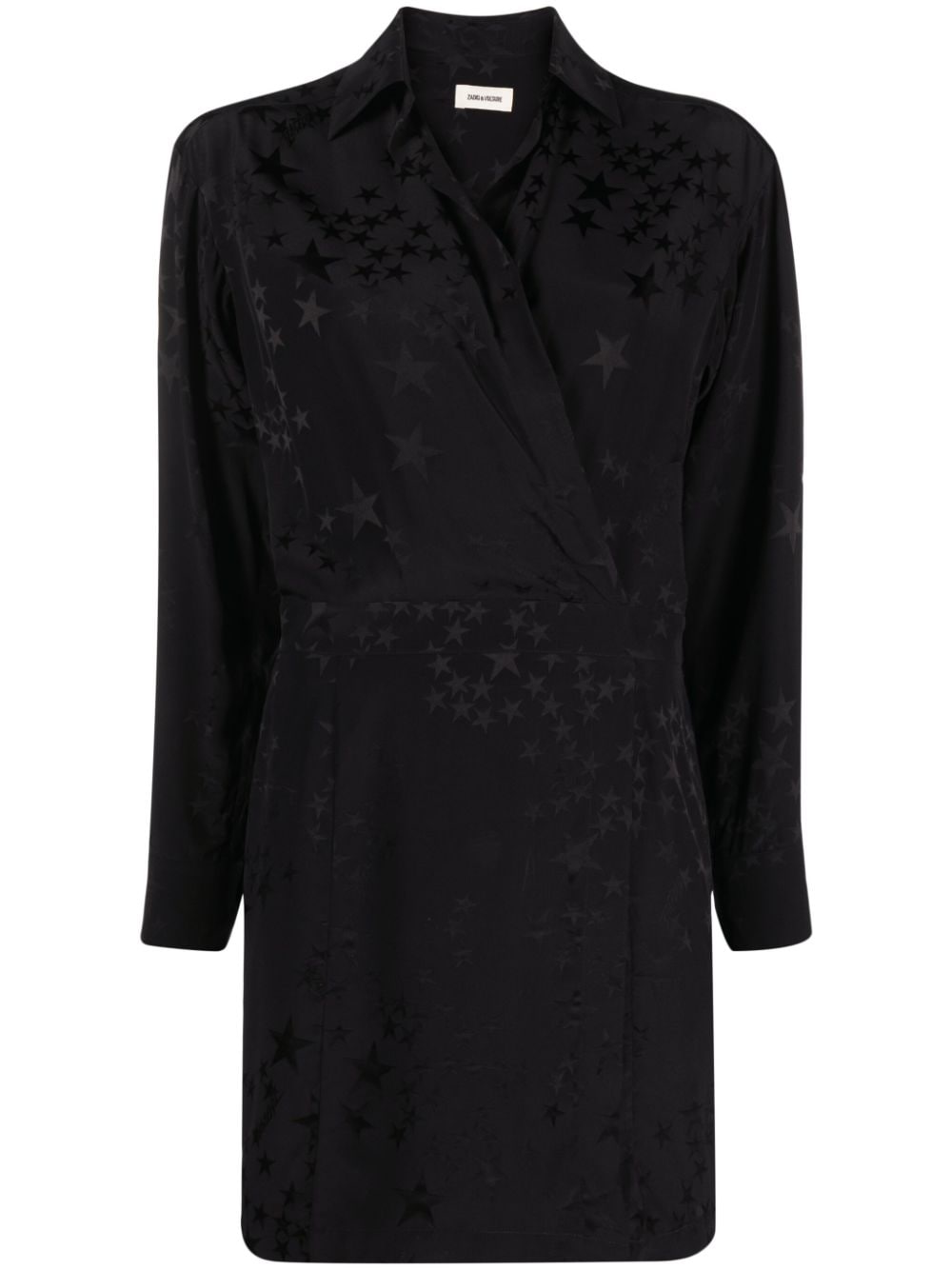 Zadig&Voltaire star silk-jacquard minidress - Black von Zadig&Voltaire