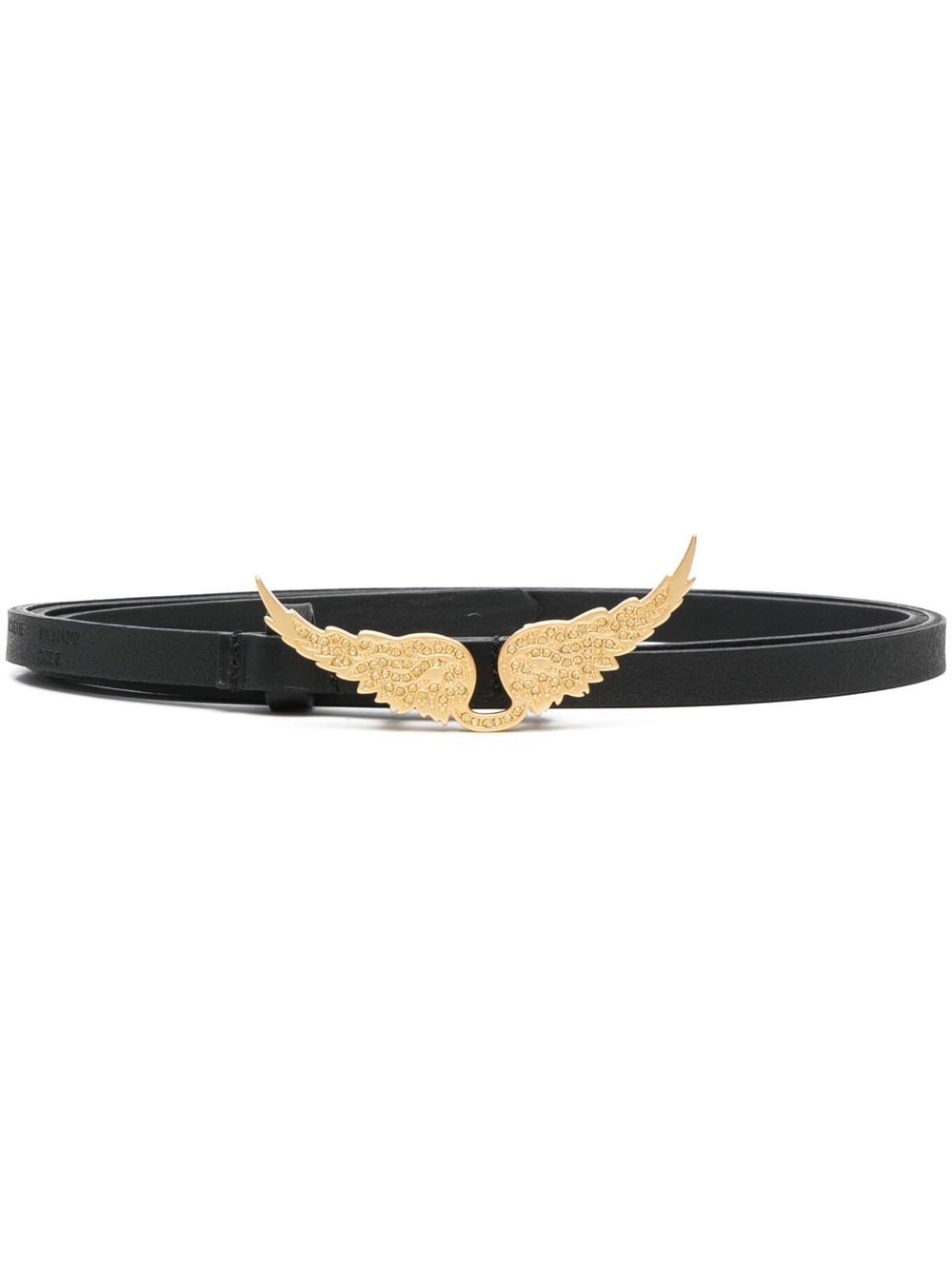 Zadig&Voltaire wings-buckle belt - Black von Zadig&Voltaire