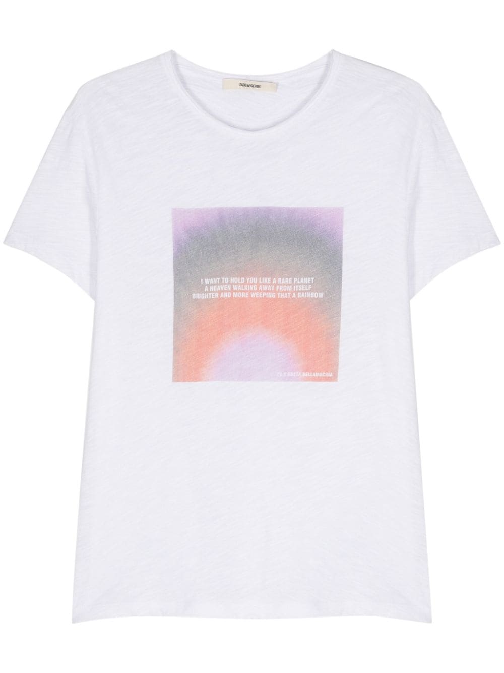 Zadig&Voltaire x Greta Bellamacina Toby photoprint T-shirt - White von Zadig&Voltaire