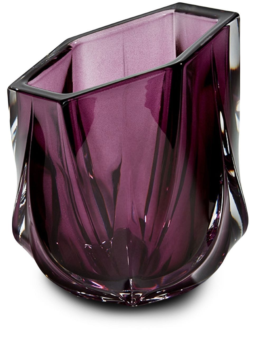 Zaha Hadid Design Shimmer tealight holder vessel - Purple von Zaha Hadid Design