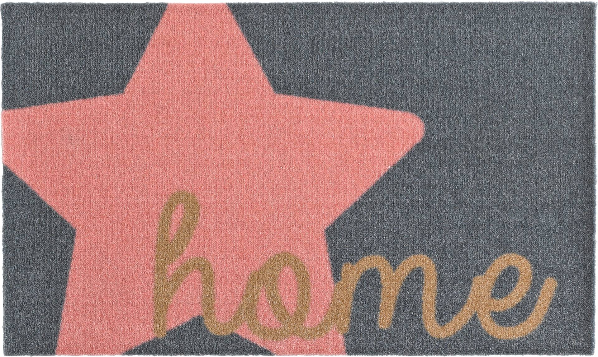 HANSE Home Fussmatte »Star Home«, rechteckig, Stern, mit Spruch, Schrift, Robust, Rutschhemend, Eingang, Waschbar von HANSE Home