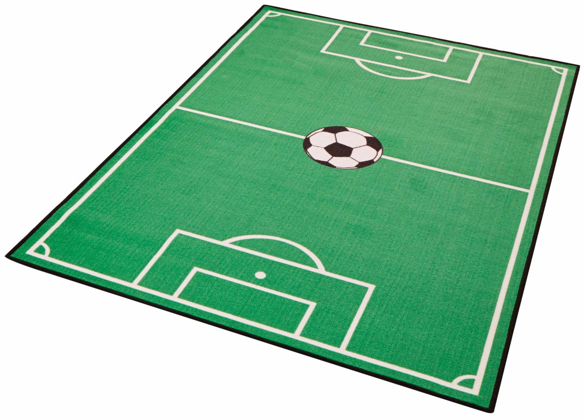 HANSE Home Kinderteppich »Fussballfeld 1«, rechteckig, Ball, Kurzflor, Fussball Spielunterlage, strapazierfähig, robust von HANSE Home