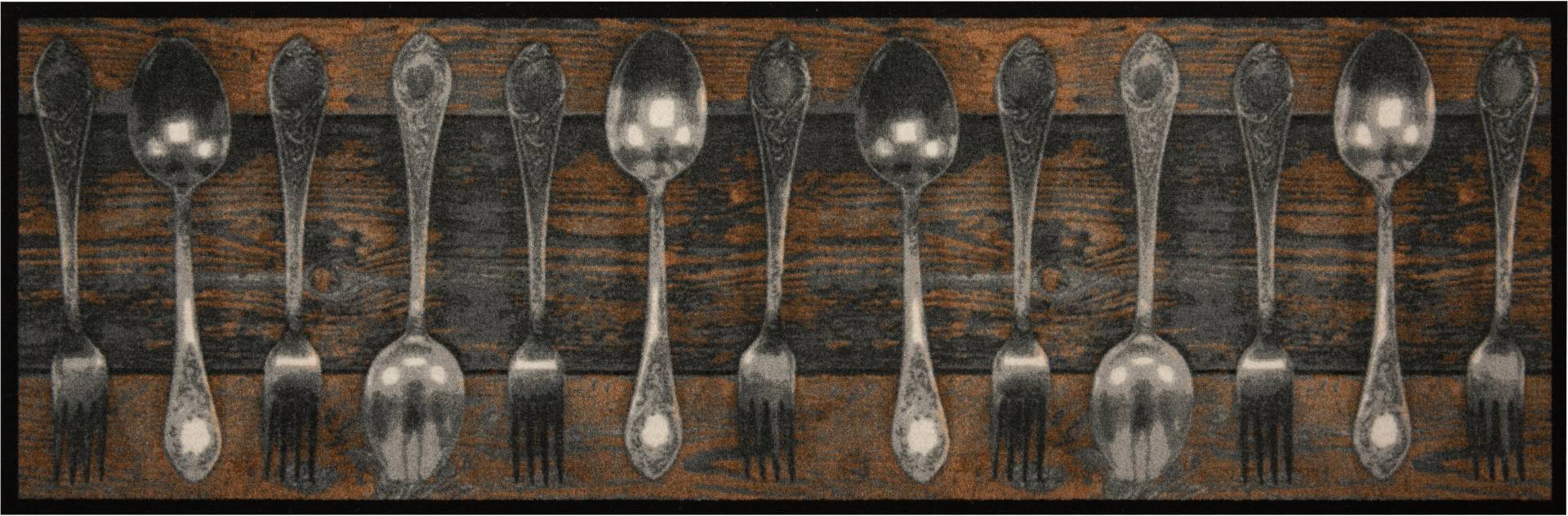 HANSE Home Küchenläufer »Fork & Spoon«, rechteckig, 5 mm Höhe, Kurzflor, Läufer, Waschbar, Rutschhemmend, Pflegeleicht HANSE Home Küchenläufer »Fork & Spoon«, rechteckig, 5 mm Höhe, Kurzflor, Läufer, Waschbar, Rutschhemmend, Pflegeleicht von HANSE Home