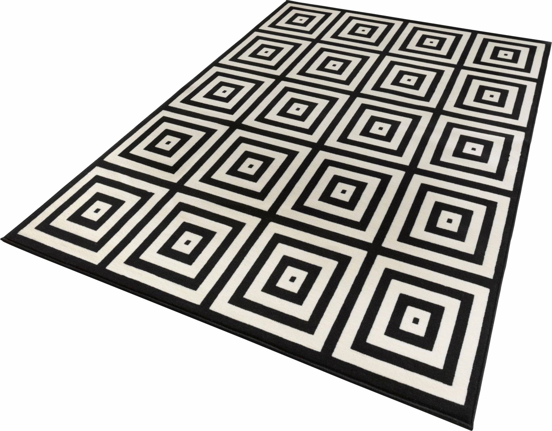 HANSE Home Teppich »Mono«, rechteckig, 9 mm Höhe, Kurzflor Grafisches Design, Gekettelt, Robust, Pflegeleicht von HANSE Home