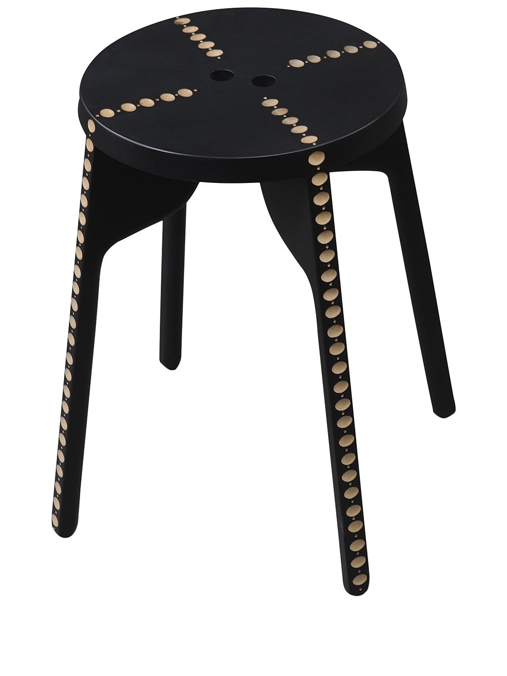 Zanat Tattoo wooden stool - Black von Zanat