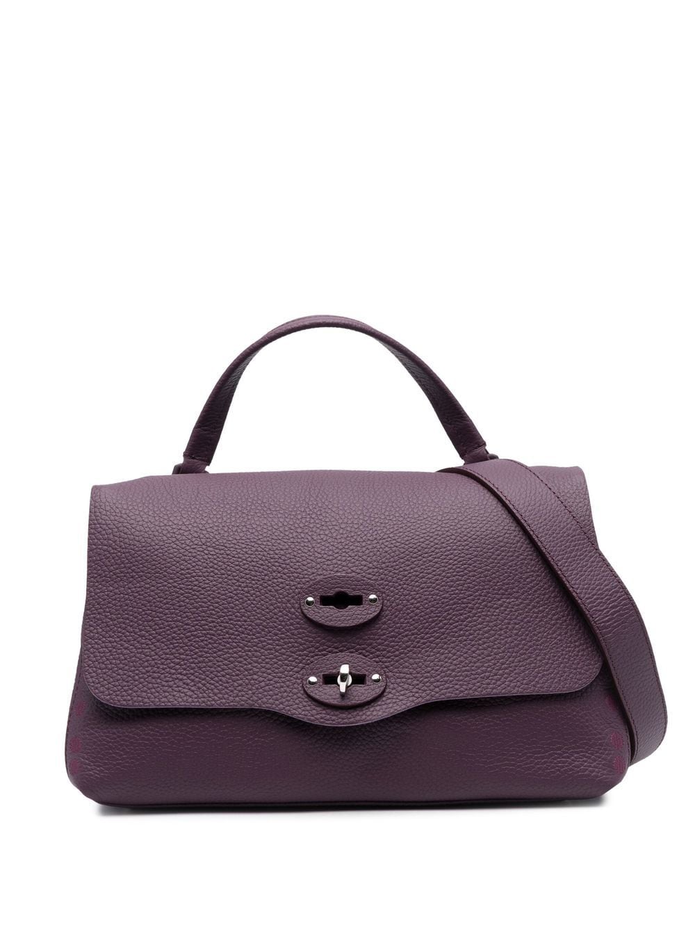 Zanellato grained leather tote bag - Purple von Zanellato