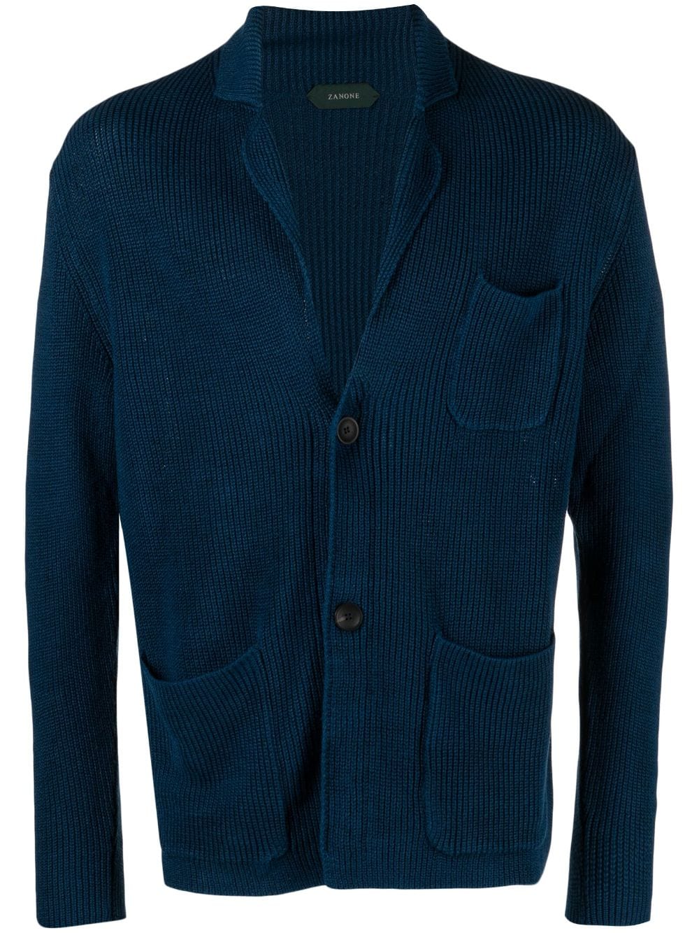 Zanone V-neck knitted cardigan - Blue von Zanone