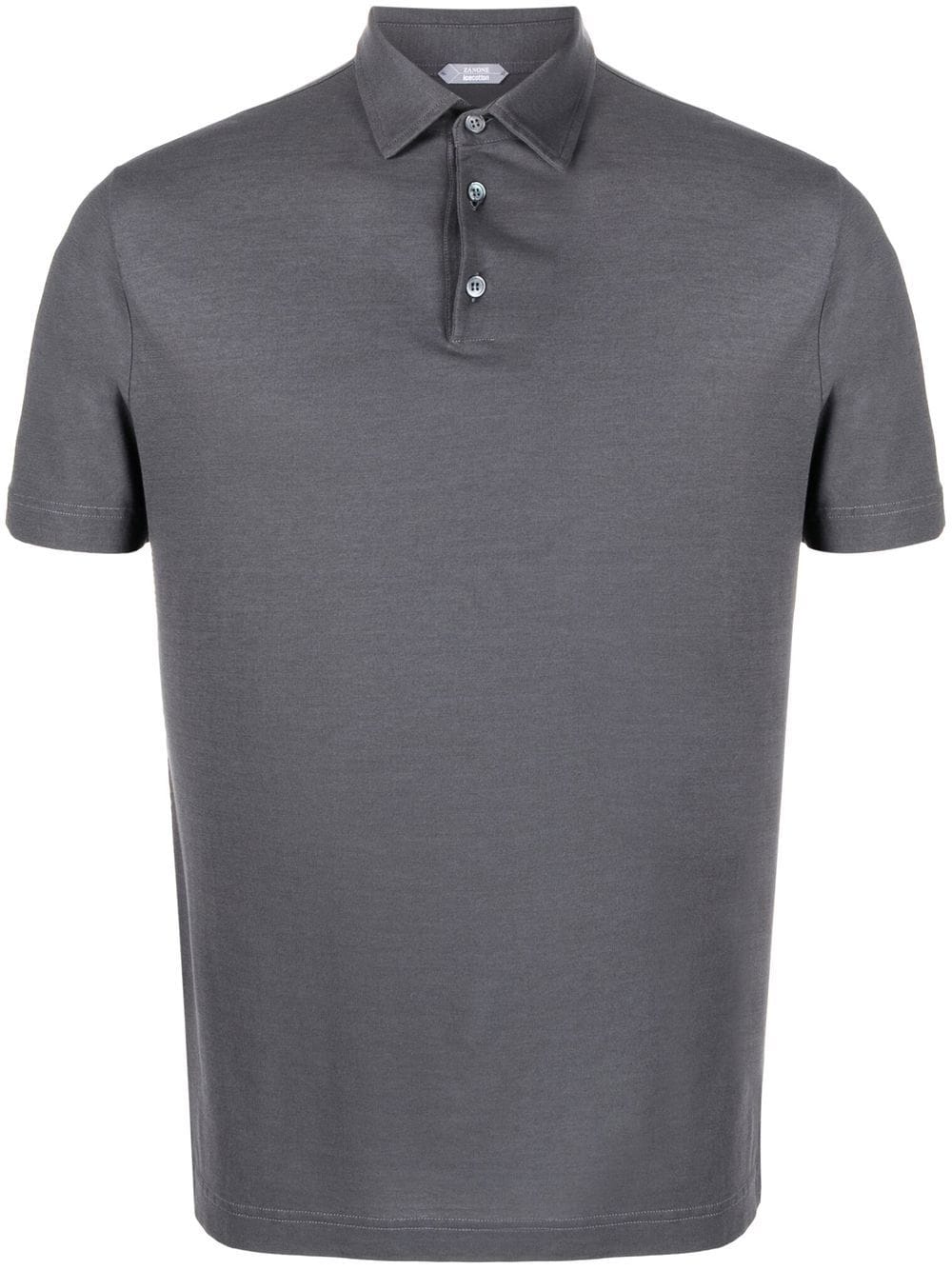 Zanone basic short-sleeved polo shirt - Grey von Zanone