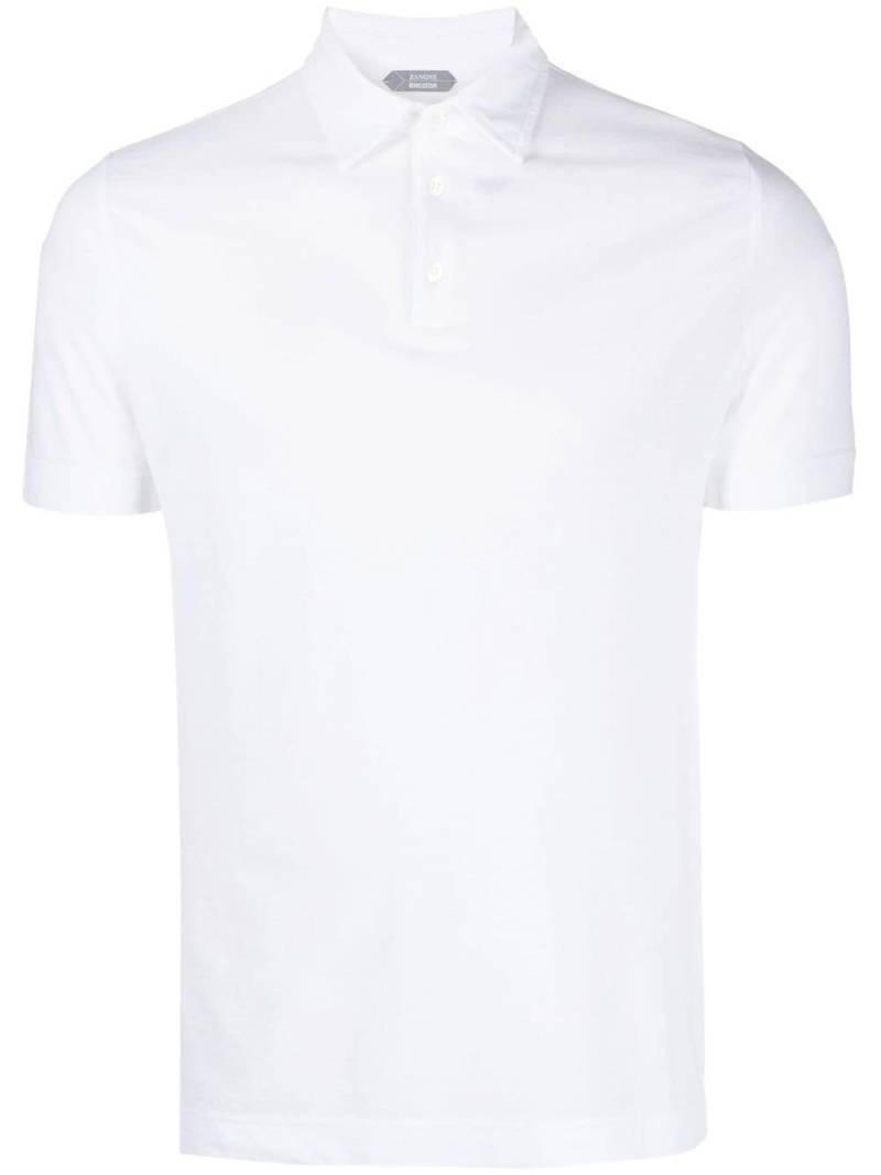 Zanone basic short-sleeved polo shirt - White von Zanone