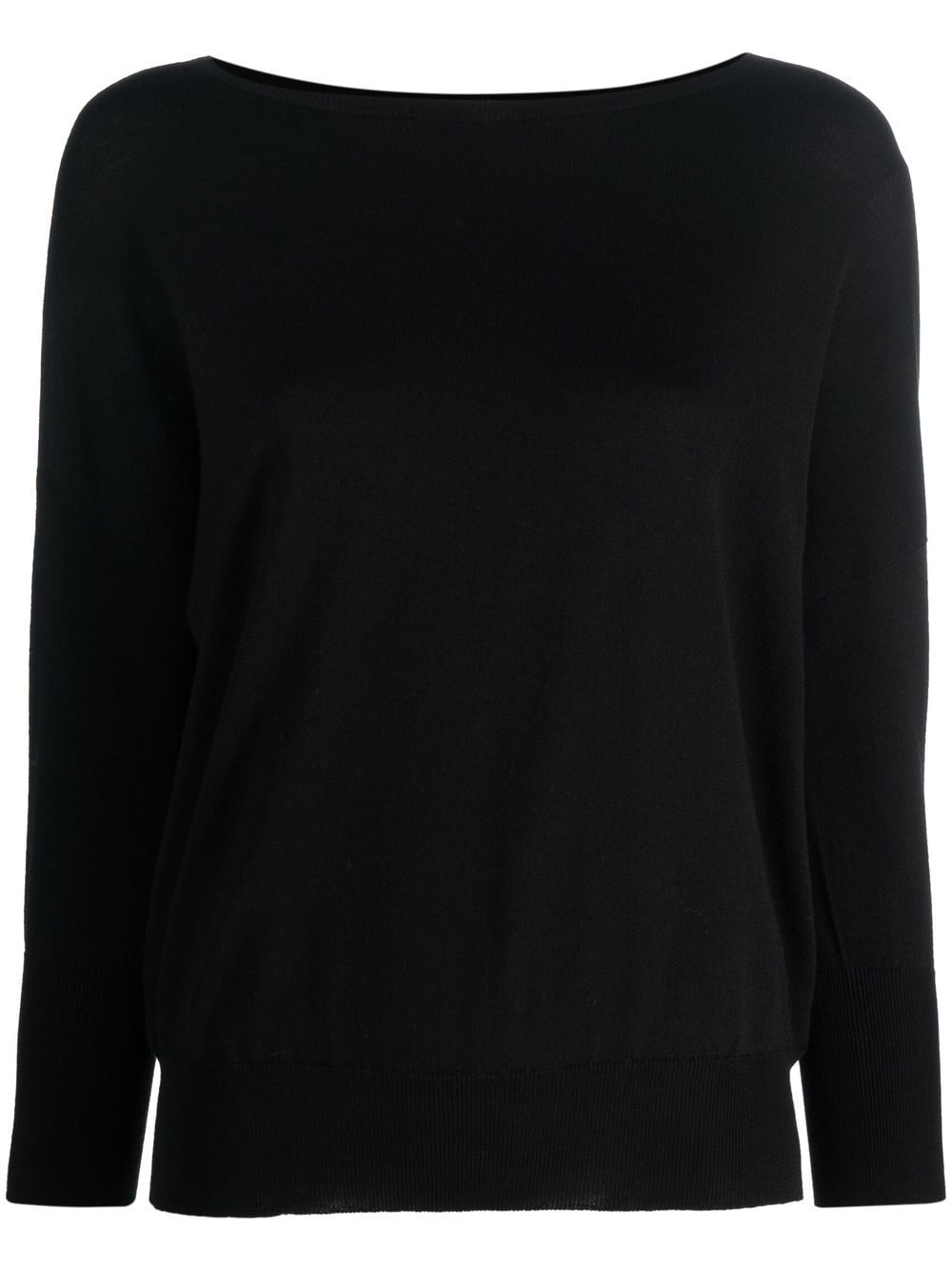 Zanone boat-neck jumper - Black von Zanone