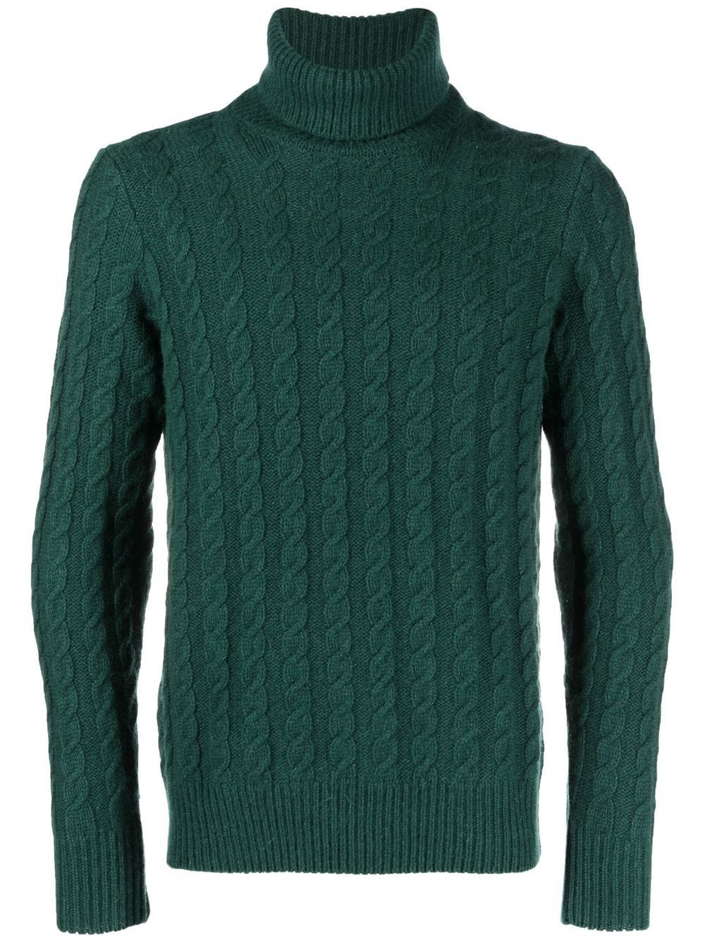 Zanone cable-knit roll-neck jumper - Green von Zanone