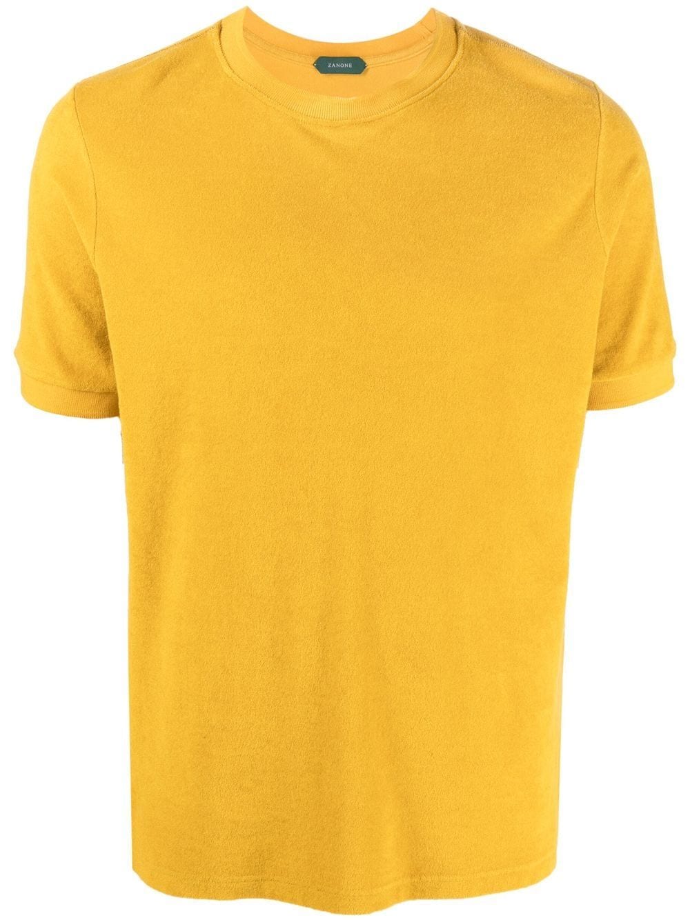 Zanone crew-neck cotton T-shirt - Yellow von Zanone