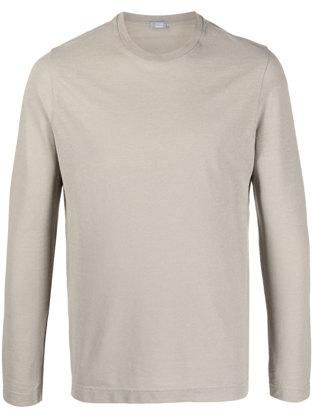 Zanone crew-neck long-sleeve T-shirt - Neutrals von Zanone