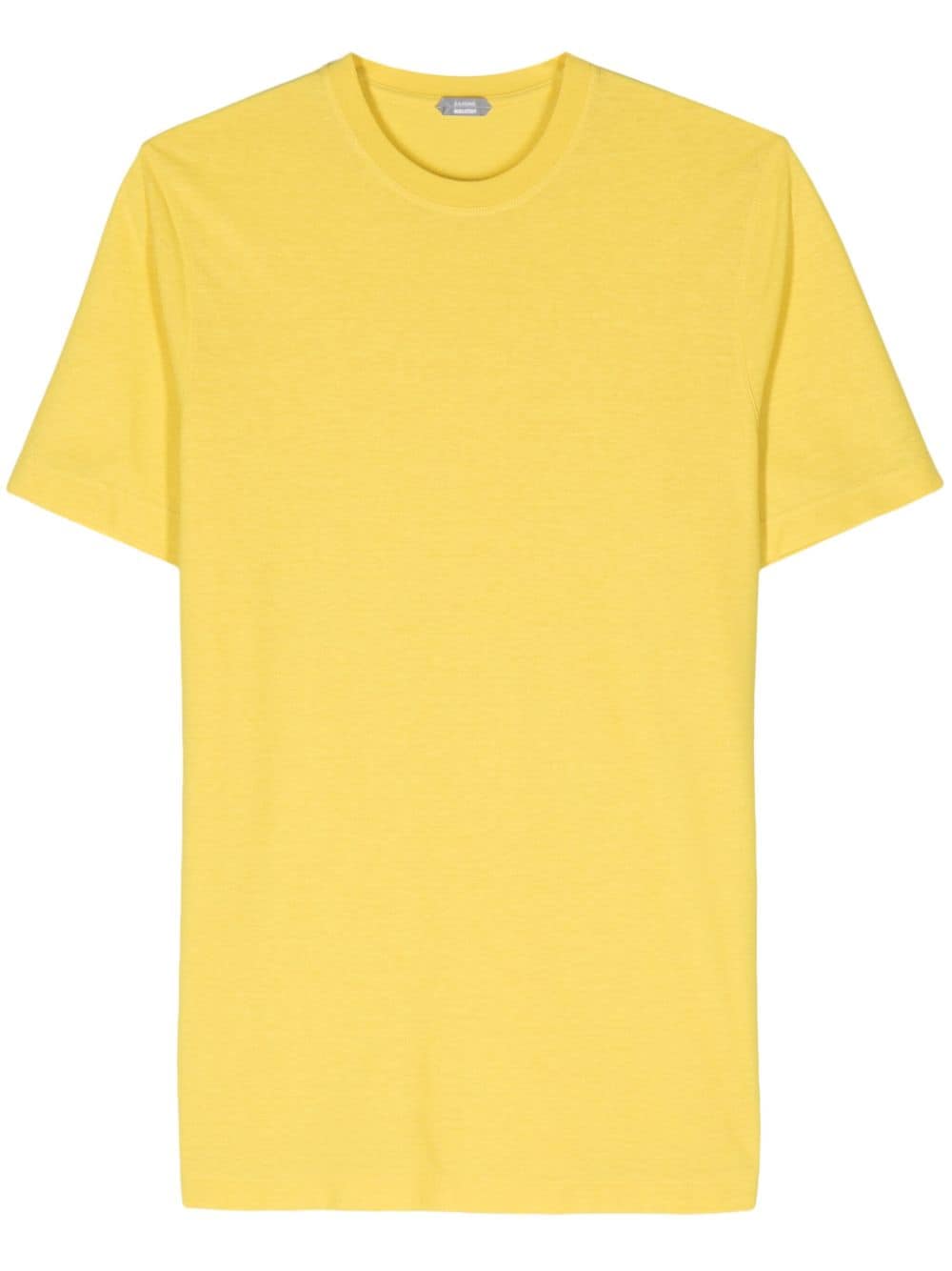 Zanone crew-neck organic cotton T-shirt - Yellow von Zanone
