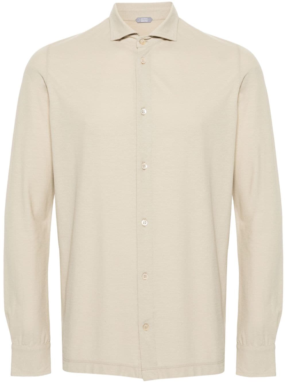 Zanone long-sleeve cotton shirt - Neutrals von Zanone