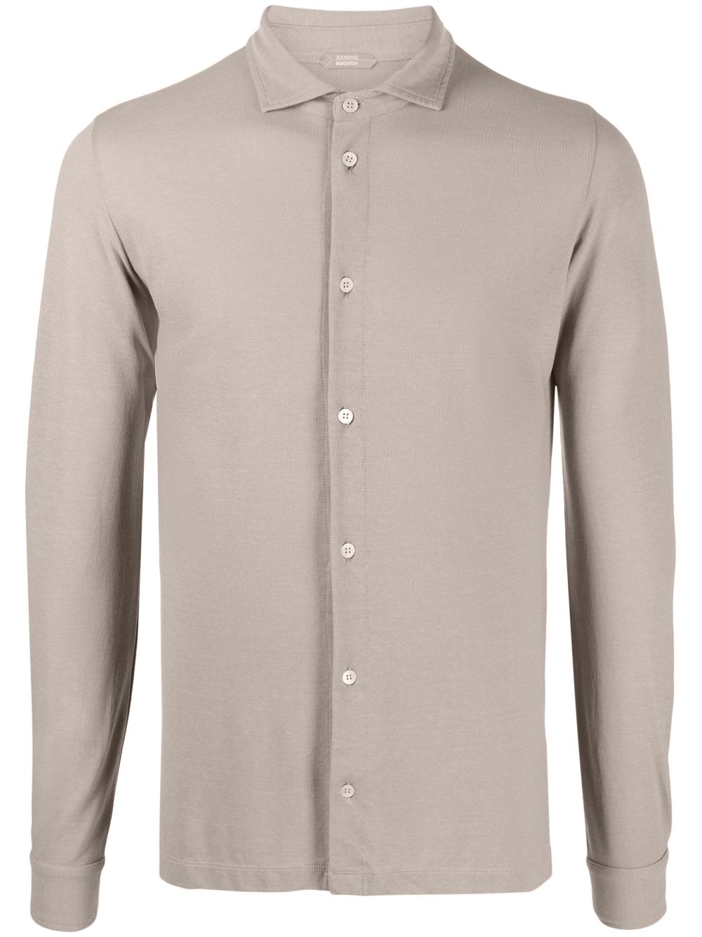 Zanone long-sleeve cotton shirt - Neutrals von Zanone