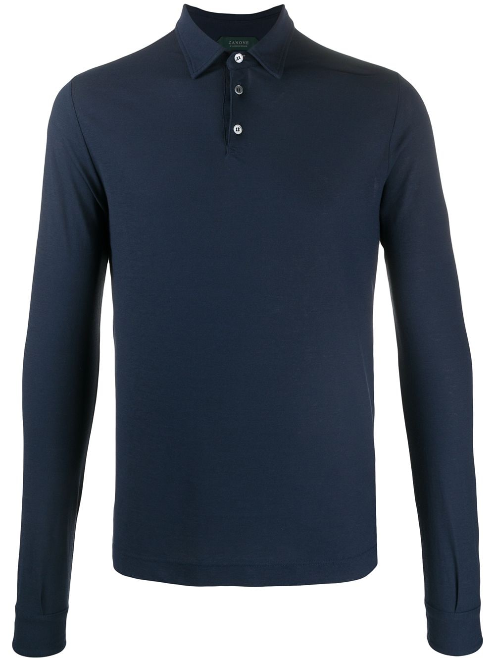 Zanone long sleeve polo shirt - Blue von Zanone