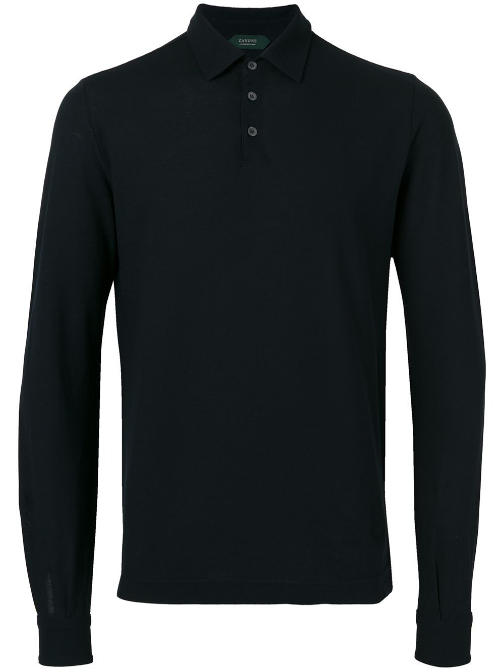 Zanone long-sleeve polo shirt - Blue von Zanone