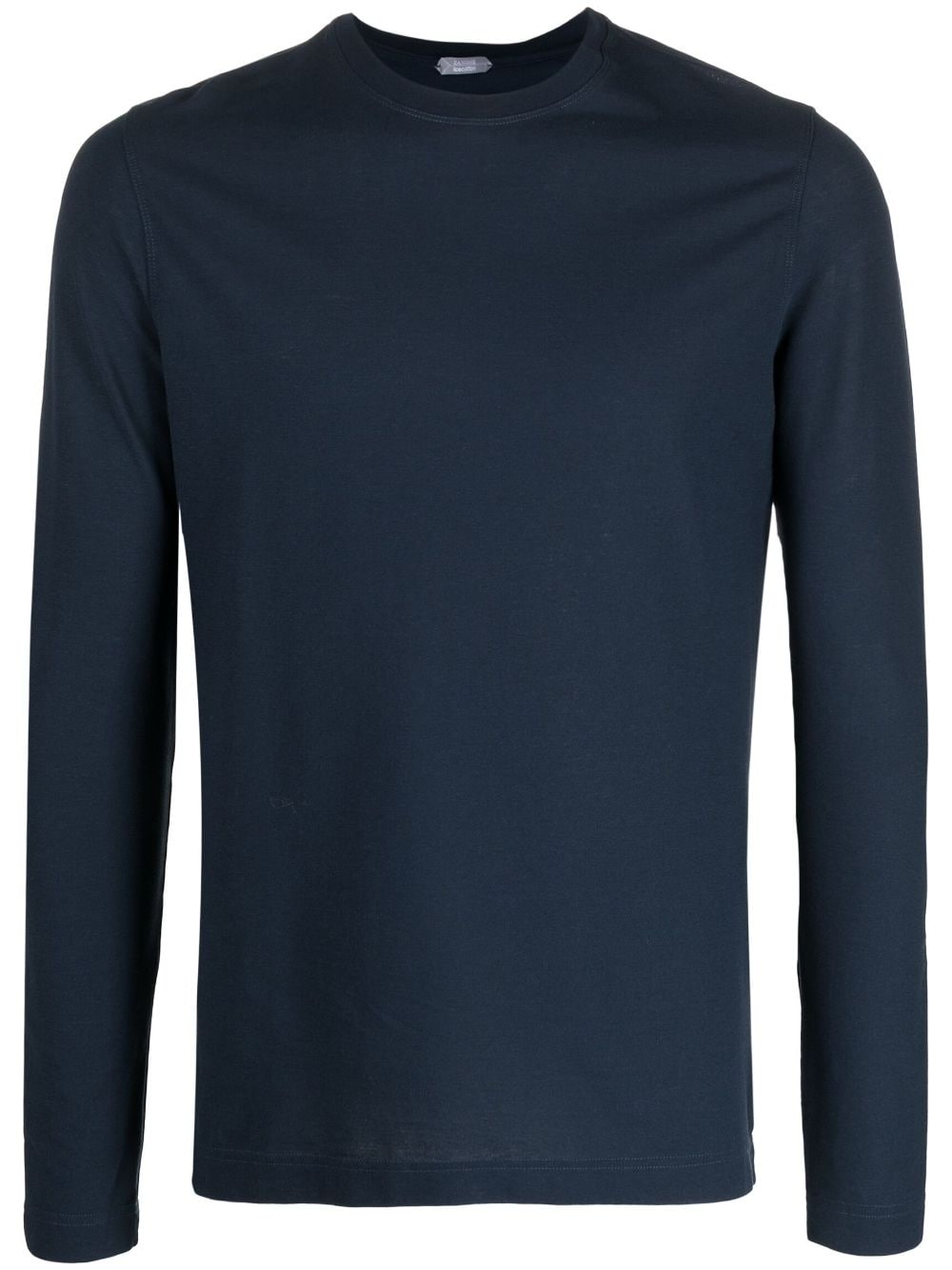 Zanone long-sleeved cotton T-shirt - Blue von Zanone
