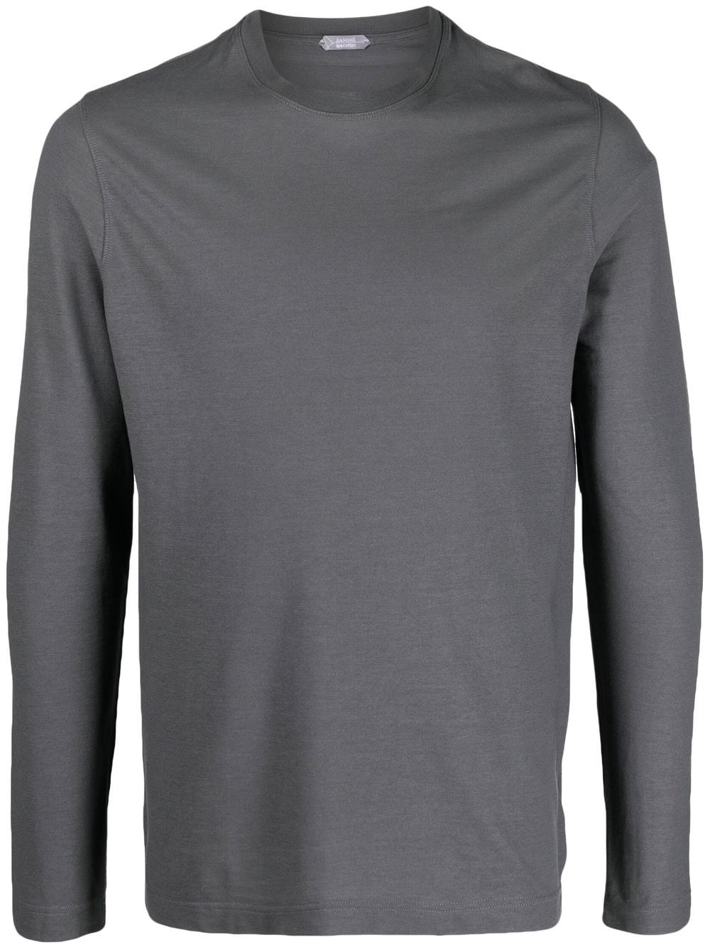 Zanone long-sleeved cotton sweatshirt - Grey von Zanone