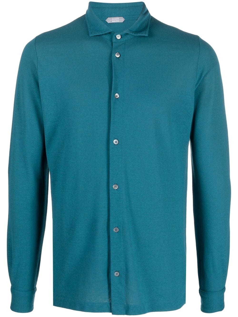 Zanone longsleeved organic cotton shirt - Blue von Zanone