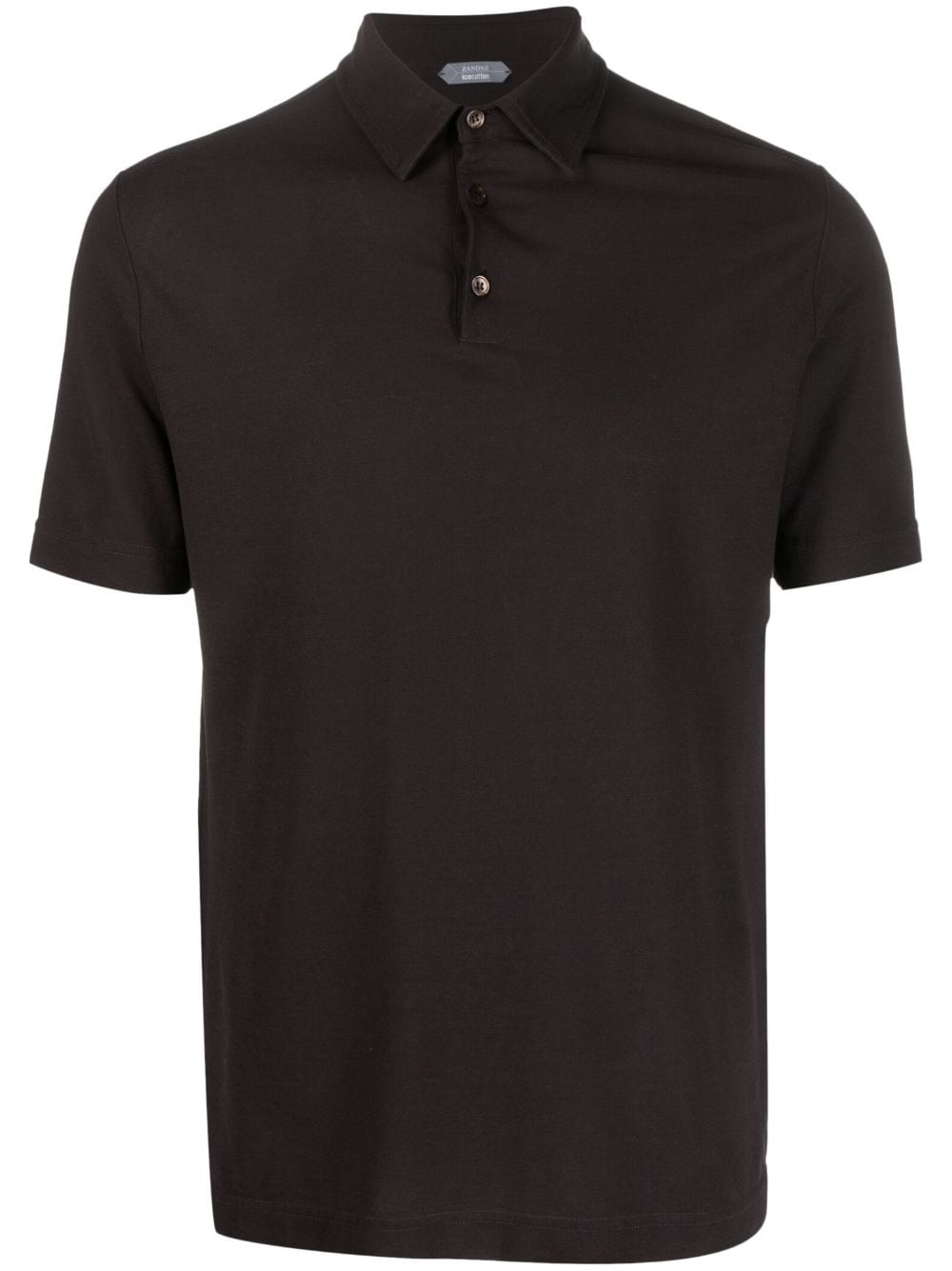 Zanone short-sleeve cotton polo shirt - Brown von Zanone