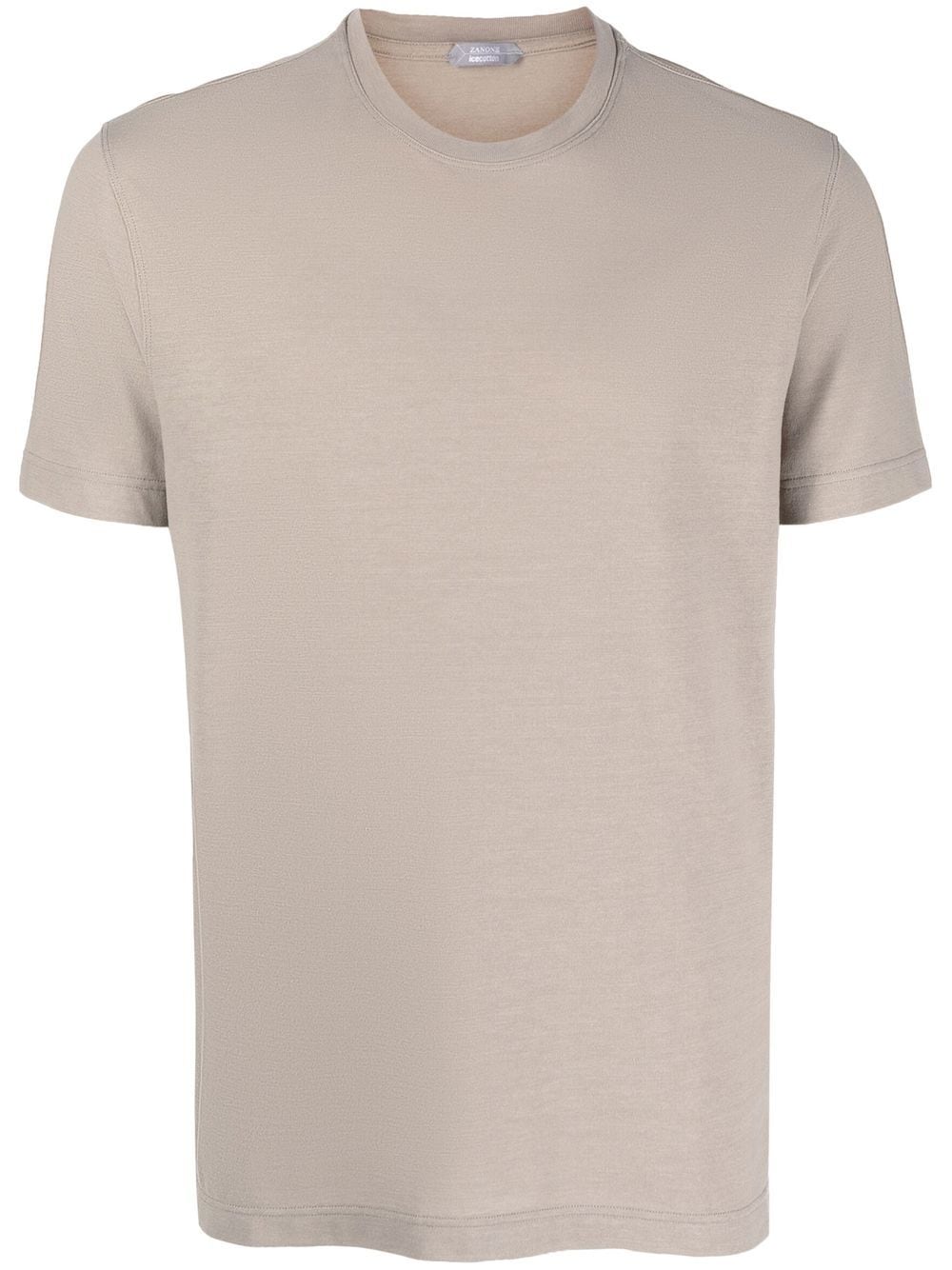 Zanone short-sleeved cotton T-shirt - Neutrals von Zanone