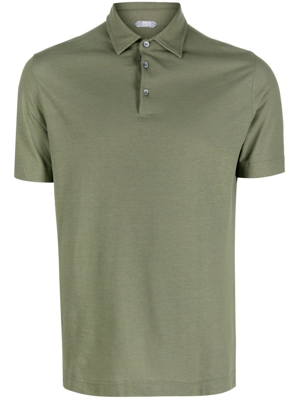 Zanone short-sleeved cotton polo shirt - Green von Zanone