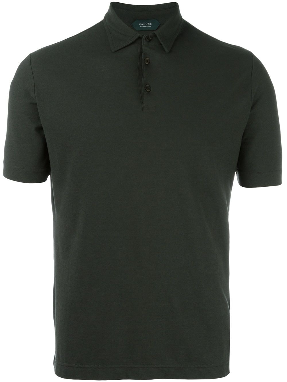 Zanone shortsleeved fitted polo shirt - Green von Zanone