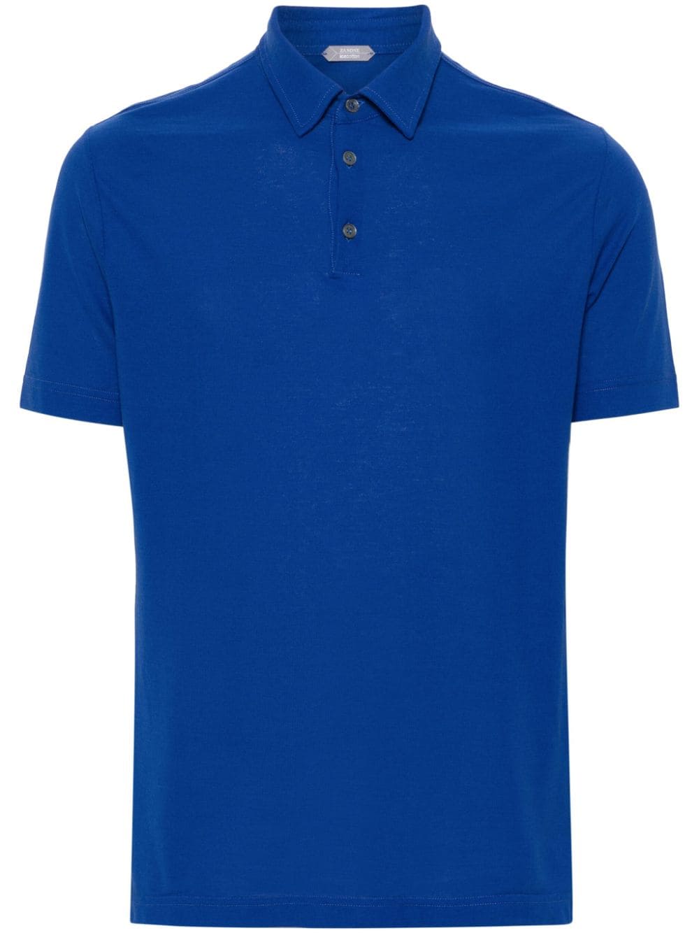 Zanone shot-sleeve polo shirt - Blue von Zanone