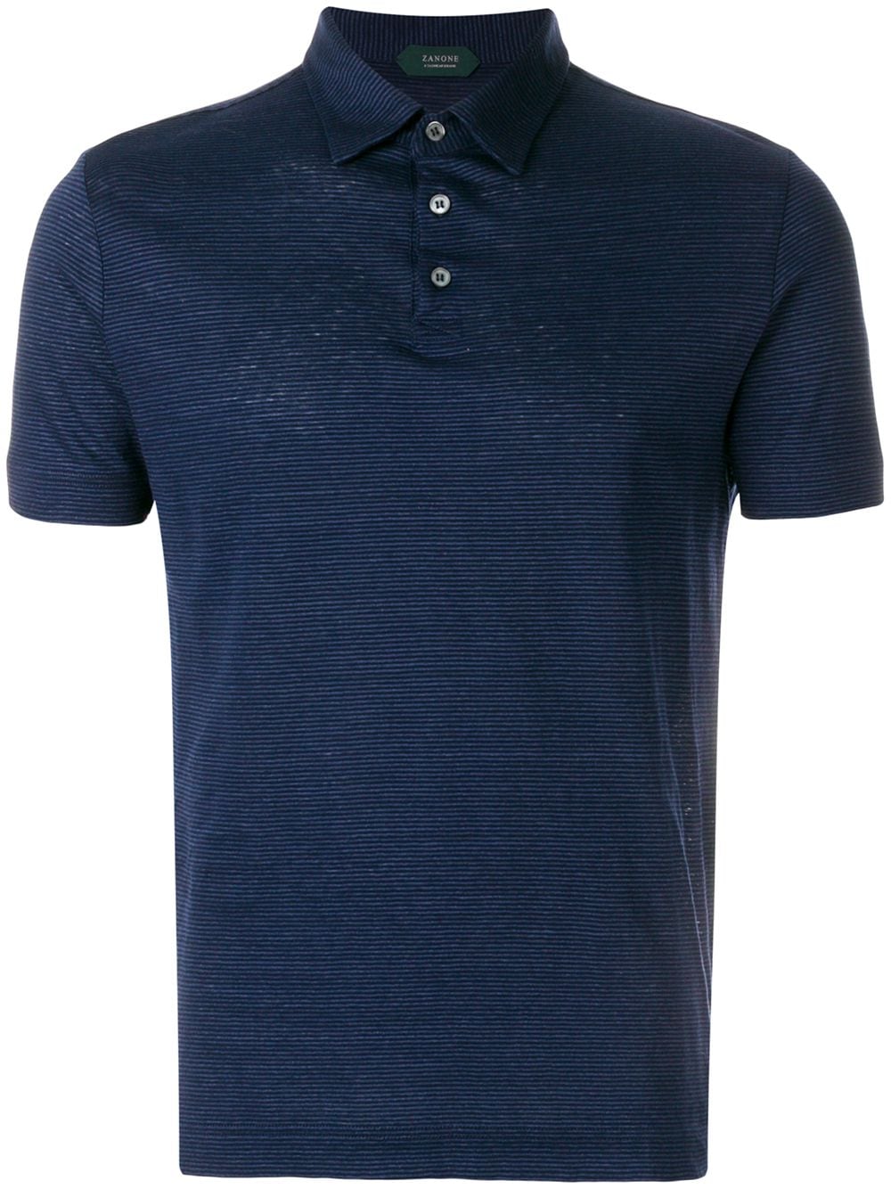 Zanone striped polo shirt - Blue von Zanone