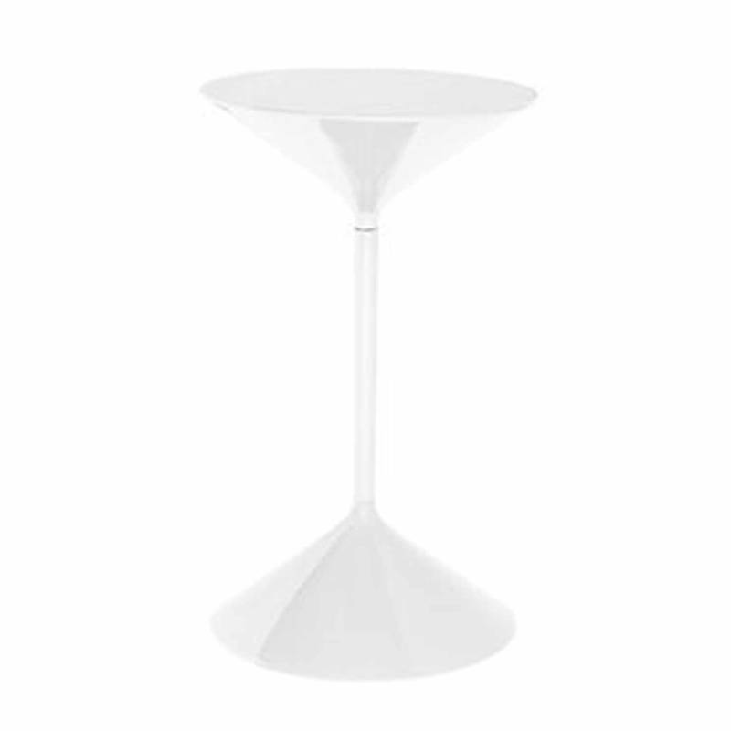 Tempo 631 Beistelltisch, Grösse höhe 50 cm, Farbe weiss von Zanotta