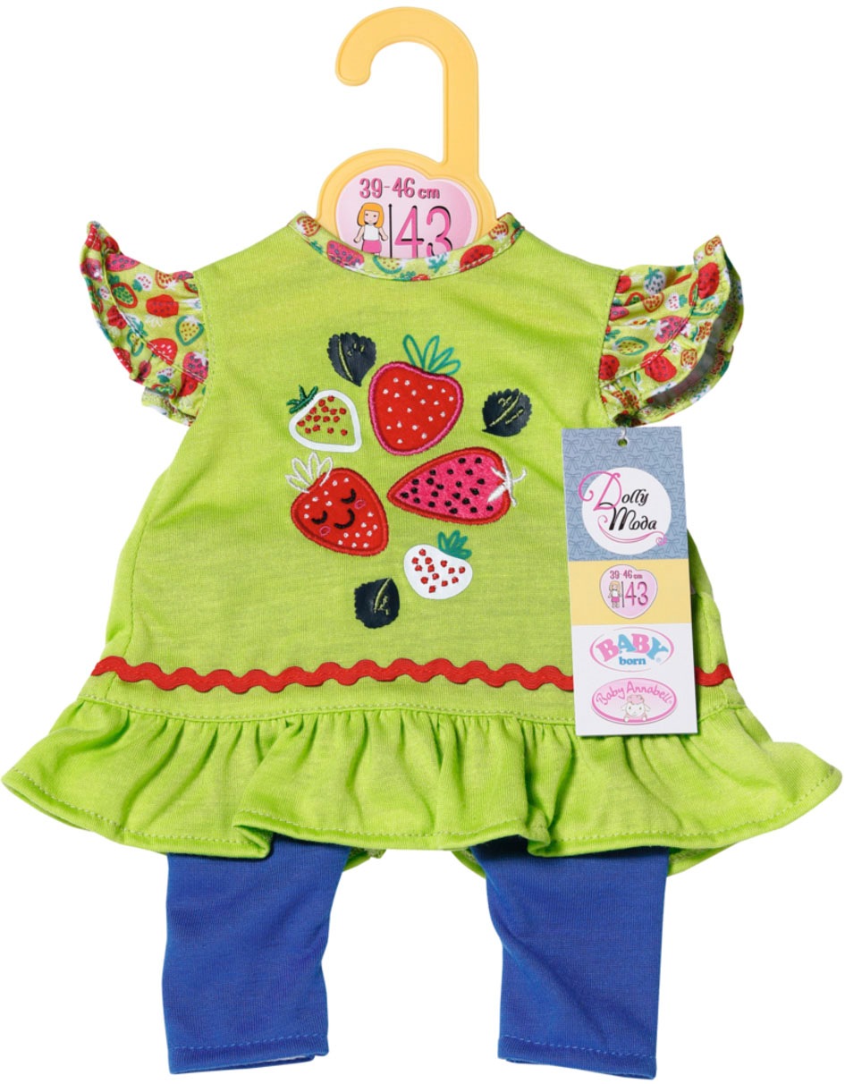 Zapf Creation® Puppenkleidung »Dolly Moda, Erdbeeren Outfit 43 cm« von Zapf Creation®