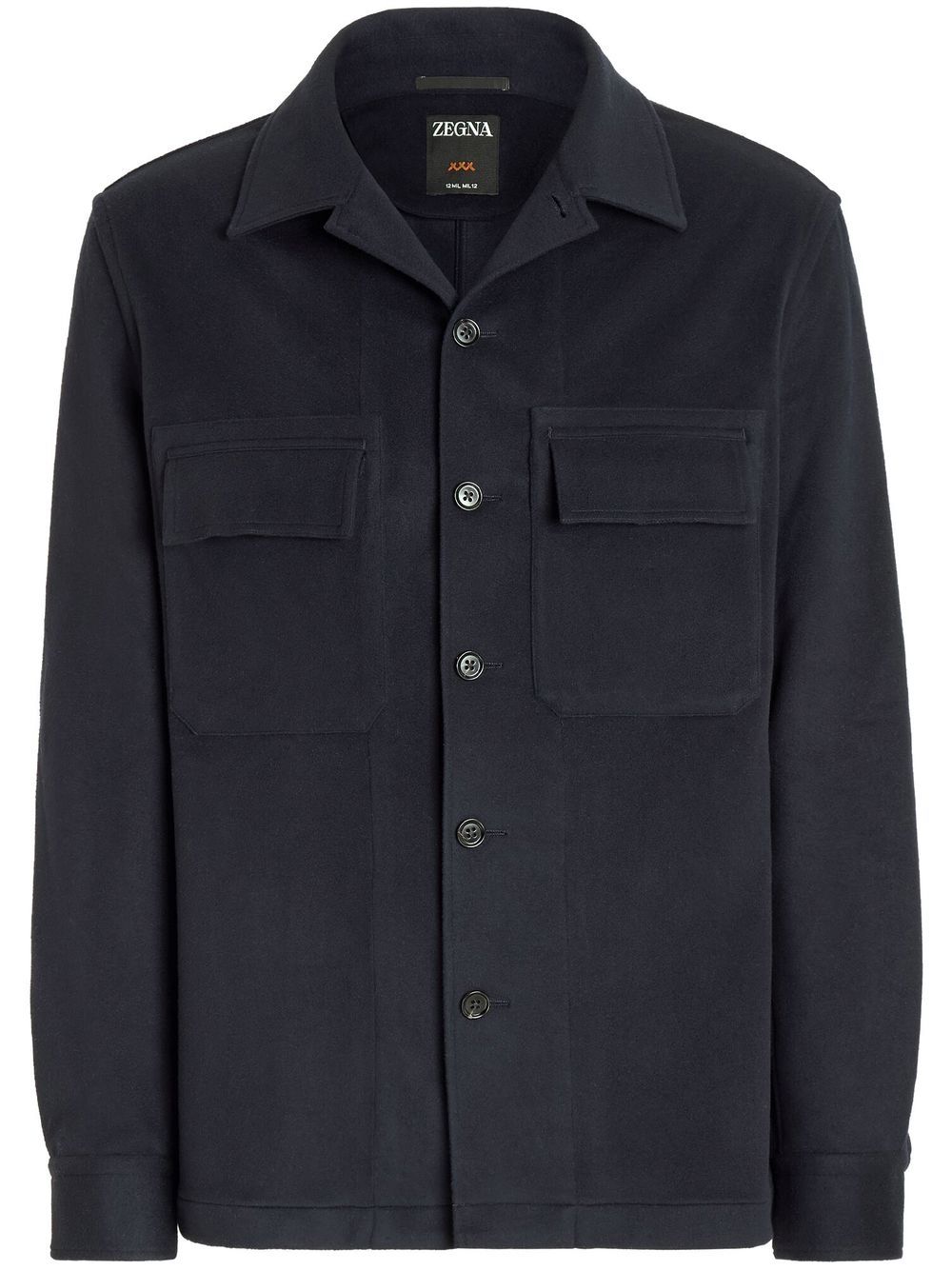 Zegna 12milmil12 wool overshirt - Blue von Zegna