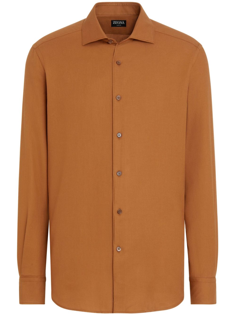 Zegna Cashco cotton-cashmere shirt - Orange von Zegna