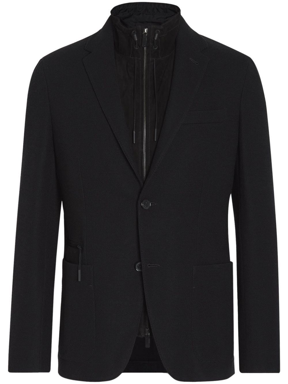 Zegna High Performance™ sweater blazer - Black von Zegna