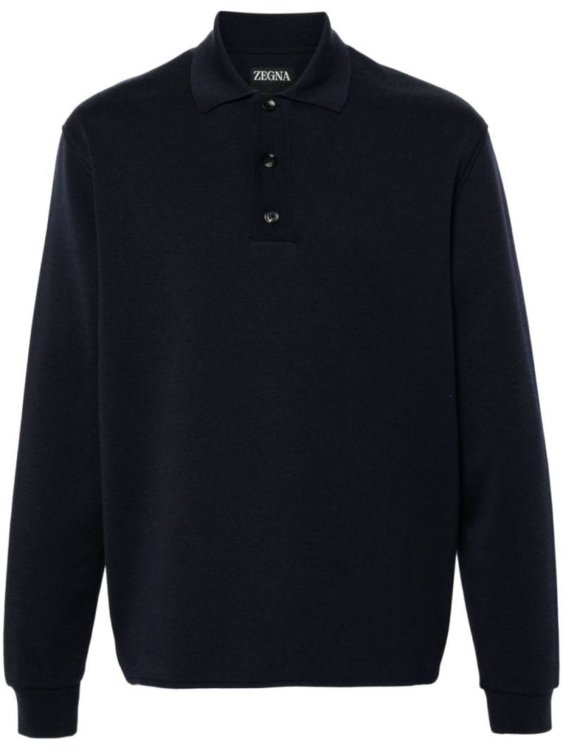 Zegna High Performance polo shirt - Blue von Zegna