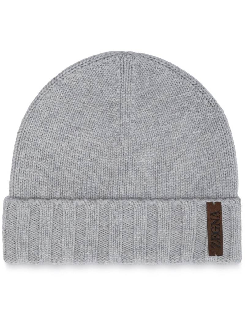 Zegna Oasi cashmere beanie - Grey von Zegna