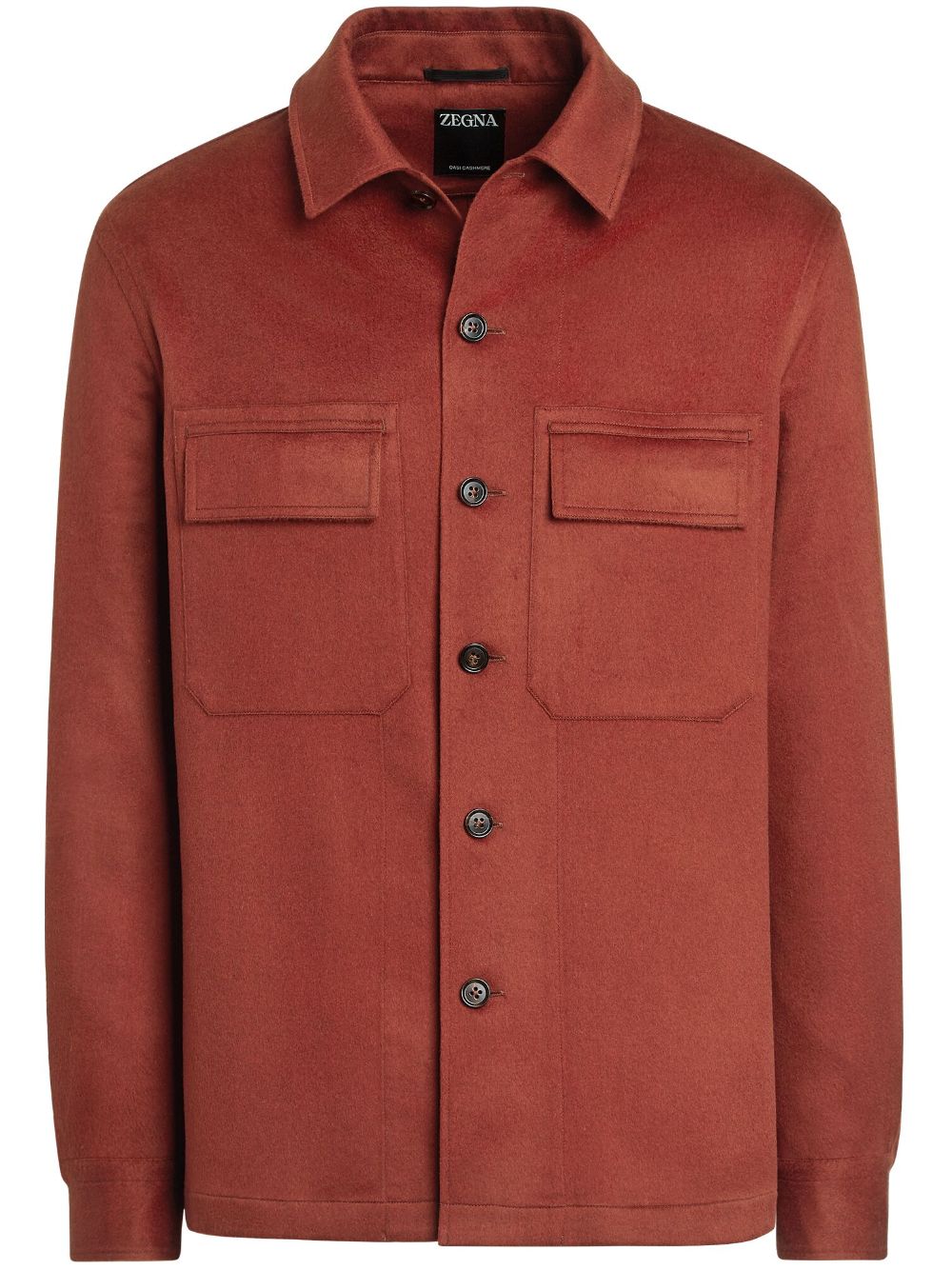 Zegna Alba Oasi cashmere overshirt - Red von Zegna