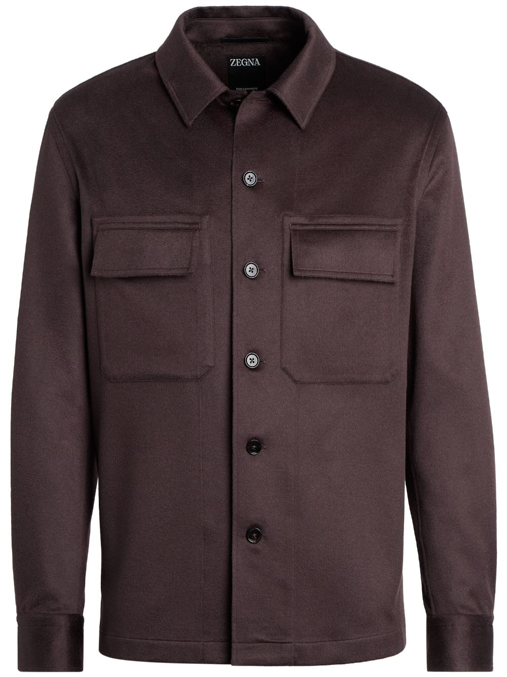 Zegna Alba Oasi cashmere overshirt - Red von Zegna